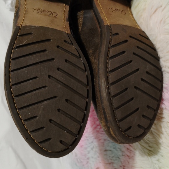 Olukai Kalulani Boot Seal Brown Mustang Distressed Boots Sz.7 Gently Worn - Picture 6 of 16